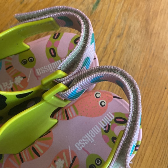 Mini Melissa GIRLS sandals FABULA size 13 super cute VEGAN - Picture 5 of 8